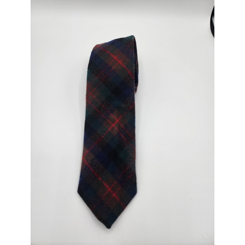 Pendleton 100%  Wool Tie‎ Plaid Vintage Classic Necktie Preppy